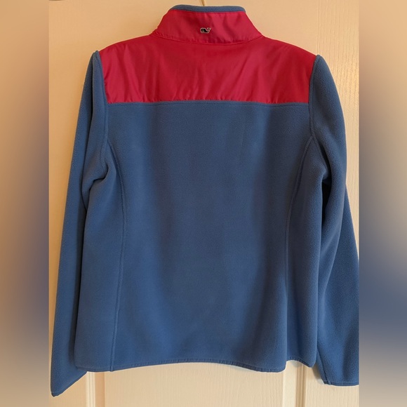 Vineyard Vines Blue Fleece with Pink Logo - Picture 4 of 4